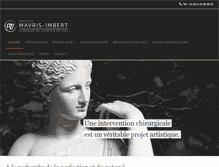 Tablet Screenshot of docteur-mavris-imbert.com